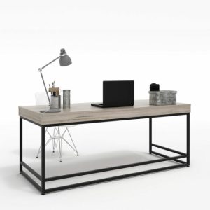Luca 1350L x 750D Oval Leg Desk with 25x25mm Frame and 80mm Top with Shaped Front