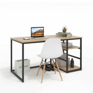 Pearl 1350L x 600D x 726H Desk with 25x25mm Steel Underframe - 16mm Top