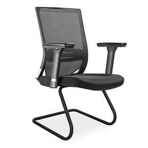 BEG100 PLUTO VISITOR MESH CHAIR Black Mesh Visitor Chair