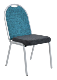 BE100 BANQUET CHAIR FULL BACK ,STEEL FRAME IN CONTRACT FABRIC