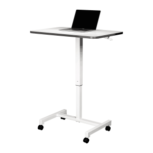 Lift Rectangular Frame  Table  Supplied without Worktops  Standard Features: White Rectangular Epoxy Frame Manual Height Adjustment – “Easy Lift” Complete with Lockable Castors Fits 900 x 600mm Tops Only Height Adjustable from 750mm to 1060mm