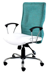 BEFDSOP HIGH BACK CHAIR IN FABRIC, WITH T ARMS , AND SYNCHRO MECHANISM