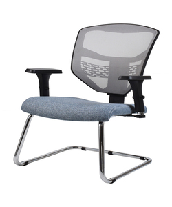 BEFDSVIS Visitors chair , with sleighbase frame ,mesh back  in fabric