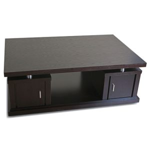 Charlston Coffee Table,Add a touch of sophistication to your home decor with a Charlston Coffee Table Living room furniture has a walnut cherry finish The accent table has two cupboards for storage