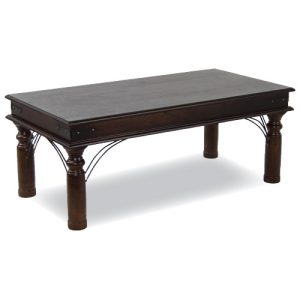 Rustic Coffee Table,cherry finish Assembled Antique Finish
