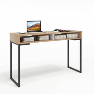 Blair 1350L x 700D x 860H Desk with 25 x 25mm Frame and 150mm High Pigeon Hole - 16mm
