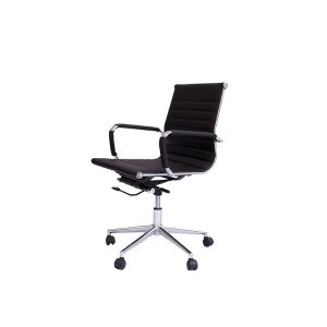 Romeo medium back Office Chair in leather