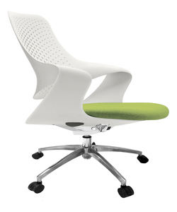 NEWGEN100 SIDE VIEW Ergonomic office Chair, with dynamic support in fabric