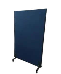 1800 w x 1000mm h x 50mmd Velcro screens with base plates in contract fabric