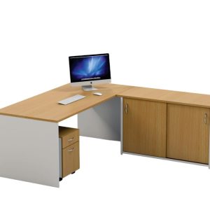 PANEL DESKS 22MM,16MM P/LEGS + MODESTY – INDENTED 75MM SIDE LEG